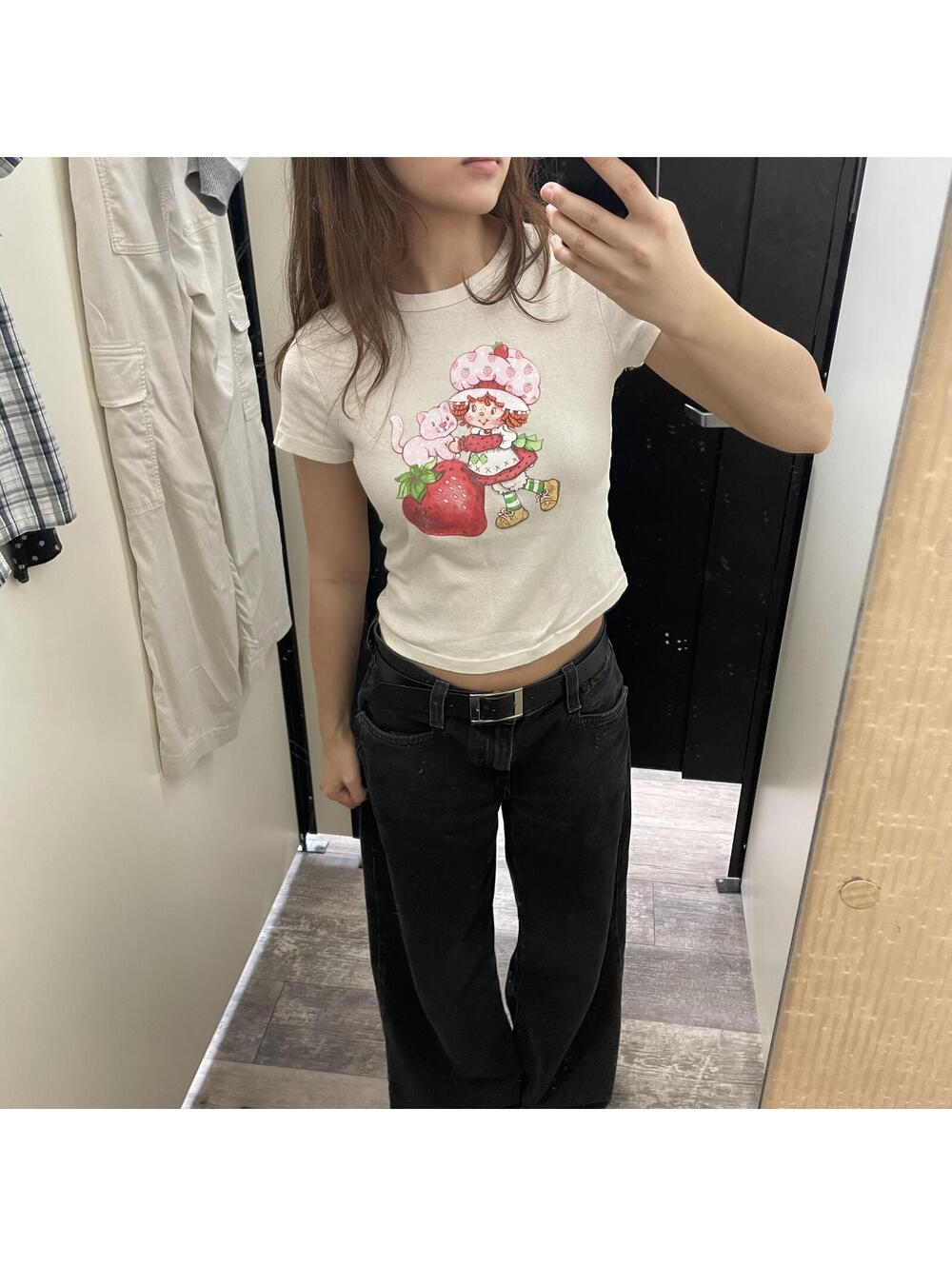 Strawberry Shortcake baby tee crop top